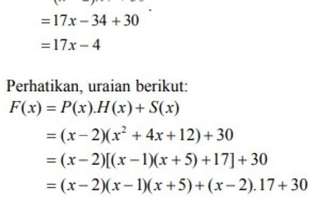 Materi Polinomial Beserta Contoh Soal Kelas Xi Mia Mtk Peminatan Materi Soal