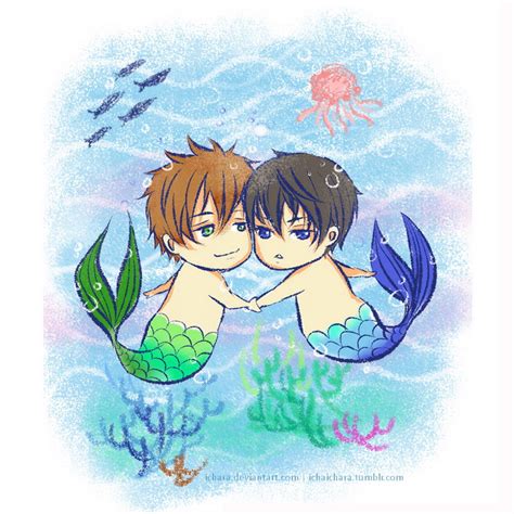 Makoharu Merman Chibi By Ichara On Deviantart