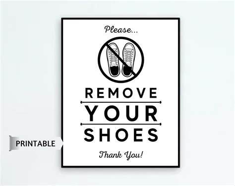 Please Remove Your Shoes Sign PRINTABLE Remove Your Shoes - Etsy Australia