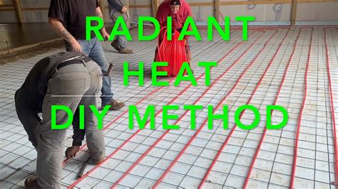 Radiant Heat Tubing Layout In Concrete Slab Youtube