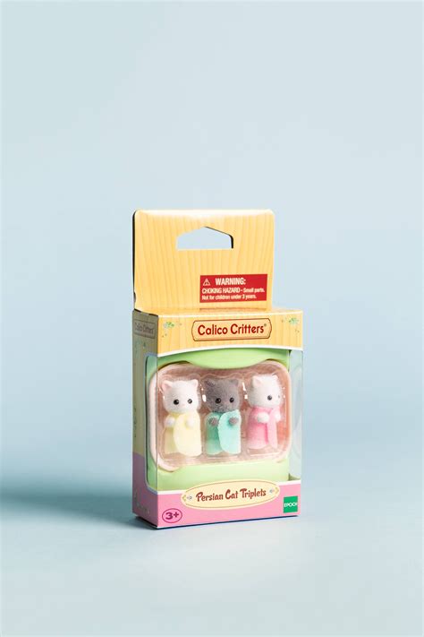 Calico critters family persian cat triplets – Artofit
