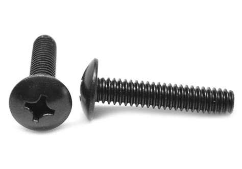 6 32 X 316 Ft Coarse Thread Machine Screw Phillips Truss Head Stainless Steel 18 8 Black