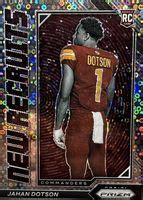 Jahan Dotson 2022 Prizm NR 9 New Recruits No Huddle Price Guide