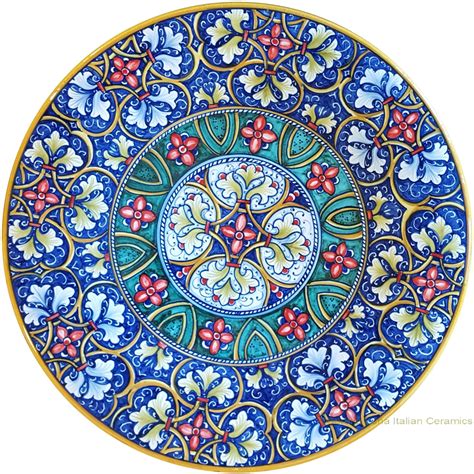 Italian Hand Painted Ceramic Majolica Plate 30cm