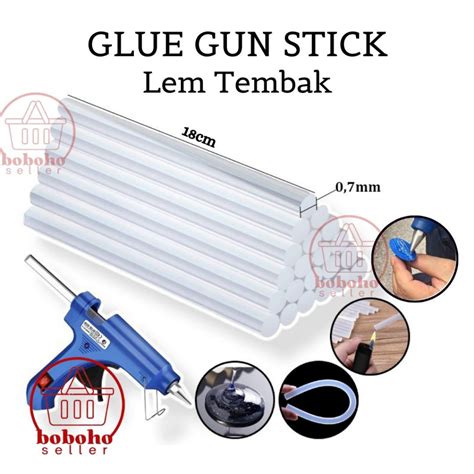 Jual Lem Tembak Mm X Cm Refill Isi Ulang Bening Bakar Batang Stick