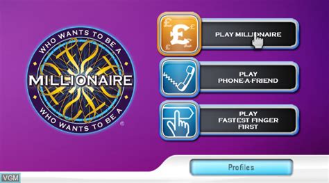 Who Wants To Be A Millionaire Nd Edition For Nintendo Wii The