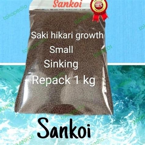 Jual Saki Hikari Growth S Small Sinking Repack 1 Kg Repacking 1 Kg