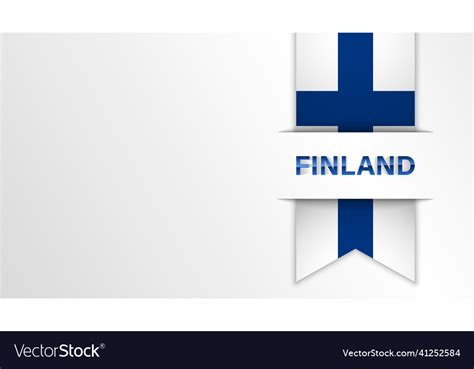 Eps10 patriotic background with finland flag Vector Image