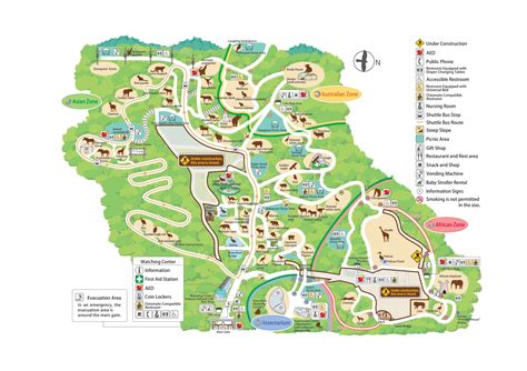 Tama Zoo Map - Guide maps online Tama Zoo Map Greenery Day, Zoo Map ...