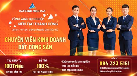 Tuyển dụng Bất Động Sản Bắc Bộ Thanh viên Đất Xanh Miền Bắc