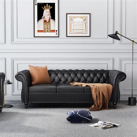 Grey Living Room Ideas With Black Leather Sofa | Bryont Blog