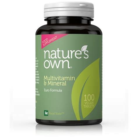 Natures Own Multivitamin And Mineral 100 Tablets Health And Nurture