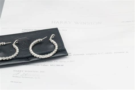 Harry Winston 817 Carat Diamond And Platinum Inside Out Hoops Earrings For Sale At 1stdibs