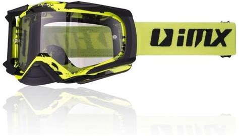 Gogle Motocyklowe Imx Gogle Dust Graphic Flo Yellow Black Matt Szyba