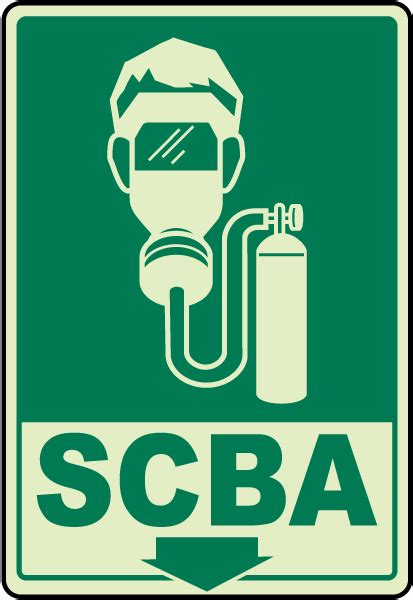 Self Contained Breathing Apparatus Sign A Nfpa Symbol Signs