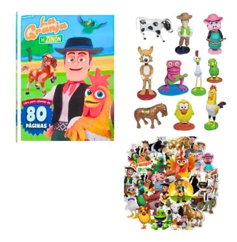 La Granja De Zenon Libro De Colorear Y Figuras Y Stickers