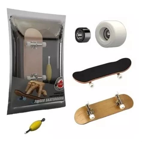 Fingerboard Profissional De Madeira Rolamento Skate Dedo