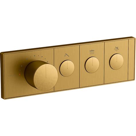 Kohler Anthem Three Outlet Thermostatic Valve Control Panel With