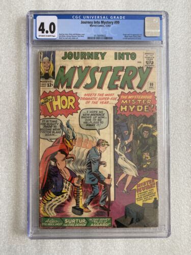 Journey Into Mystery 99 CGC 4 0 1st 1963 Appearance Mr Hyde And