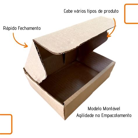 25 Unidades Caixa de Papelão Montável GPS00 16x11x5 Correio Grupo