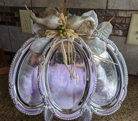 Silver Tray Pumpkin