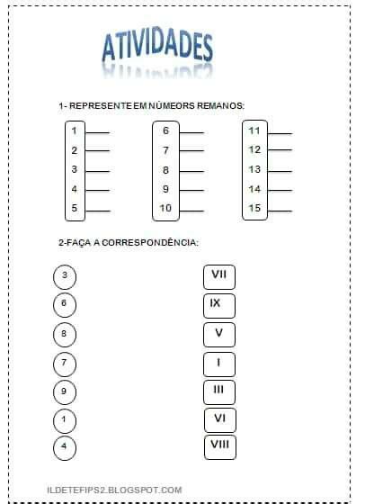 Números romanos 1 al 10 worksheet Artofit