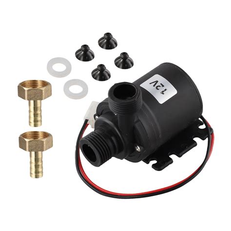 DC 12V 24V Solar Powered Hot Water Circulating Pump Kit Low Noise Discharge Head Walmart