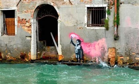 Banksy Reconoce Autor A Del Dibujo Del Ni O Inmigrante En Venecia