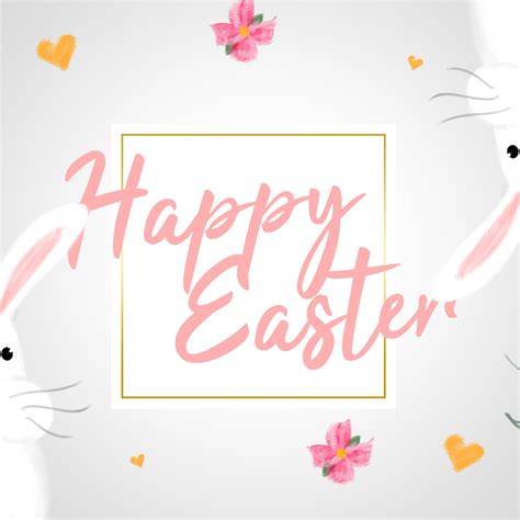 Happy Easter Bunny Background