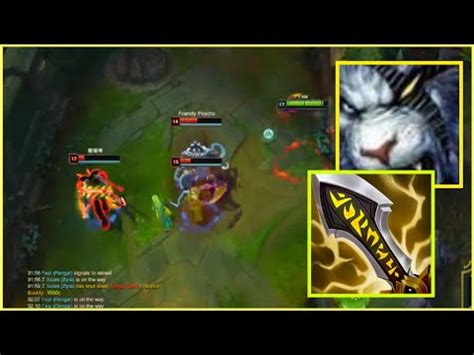 Insane Rengar Flank League Of Legends Clip YouTube