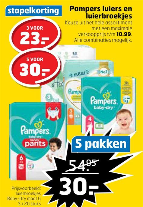 Pampers Luiers En Luierbroekjes Aanbieding Bij Trekpleister