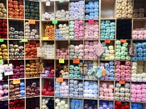 Shelves Of Knitting Wool Editorial Stock Image Image Of Cotton 116903909