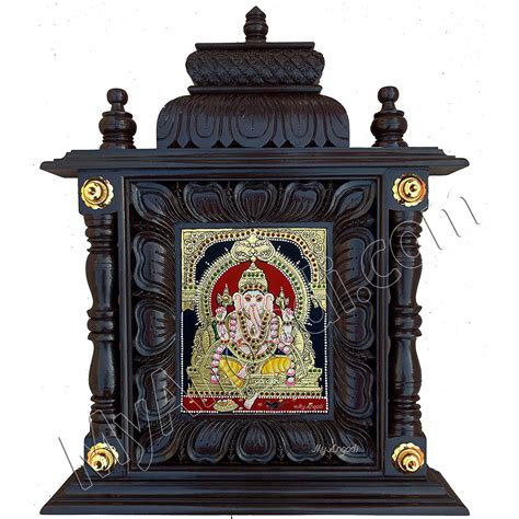 Ganesha Tanjore Painting Mantap Frame