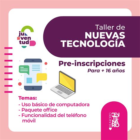 Se Viene Un Taller De Nuevas Tecnolog As