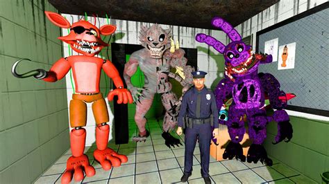 Аниматроники пугают охранника Fnaf 3 Coop Garrys Mod Youtube