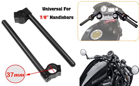 Amazon HIYOYO Motorcycle Clip On 7 8 Handlebars 37mm Fork Tube