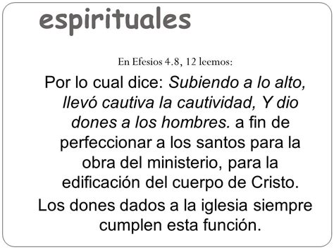 Los Dones Espirituales Ppt Descargar