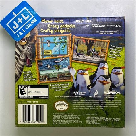 Dreamworks Madagascar Operation Penguin Gba Game Boy Advance Pre