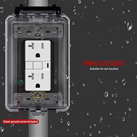 Enerlites Weatherproof Outlet Box With Three In Threaded Outlets