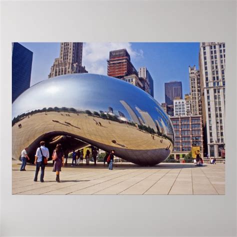 Chicago Bean Sculpture Poster | Zazzle.com