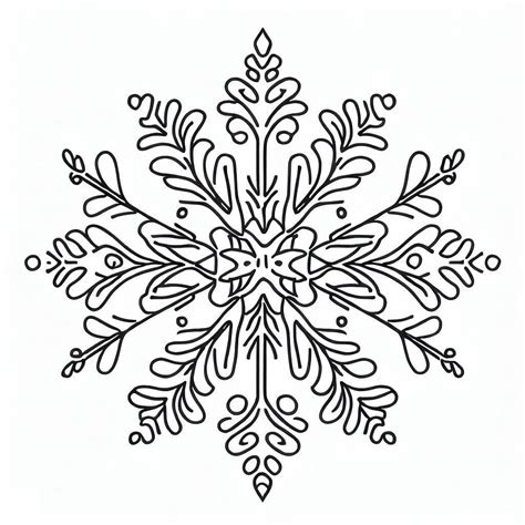 Coloriage Flocon De Neige Facile T L Charger Et Imprimer Gratuit Sur