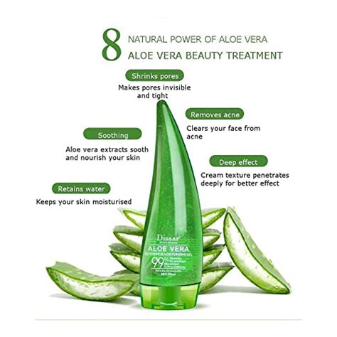 Disaar Beauty Aloe Vera Gel 99 Soothing And Moisturizing Gel Oil Cont Aichunbeauty