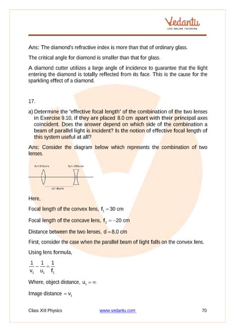 Cbse Class Physics Chapter Ray Optics And Optical Instruments