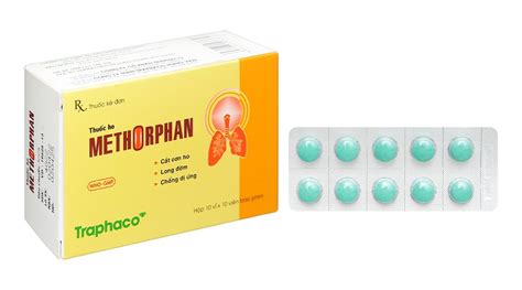 Thuốc ho Methorphan hộp 10 vỉ x 10 viên