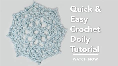 Easy Crochet Doily Tutorial For Beginners Quick Doily Pattern Flower Doily Crochet Pattern