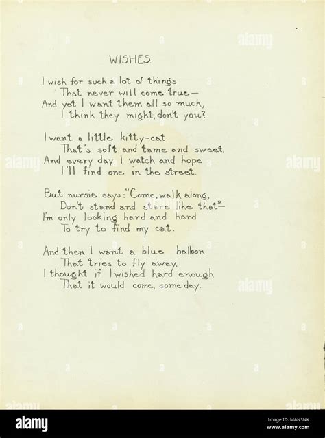 Wishes Poem By Sara Teasdale Page One Titlethe Potters Wheel