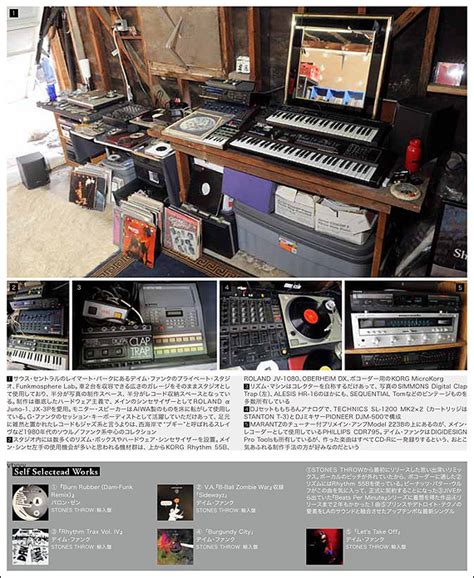 Dam Funks Home Studio Sound And Recording Japan Crate Kings