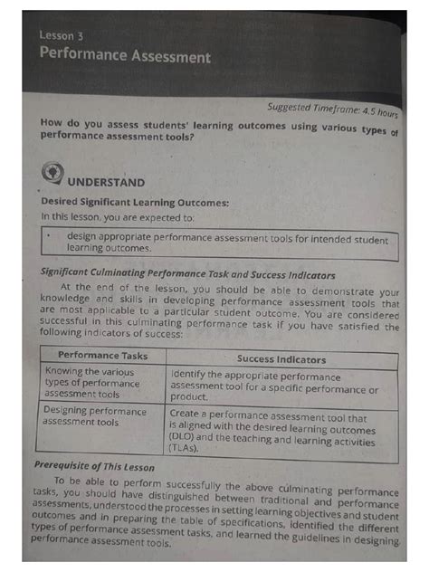 Performance Assessment | PDF