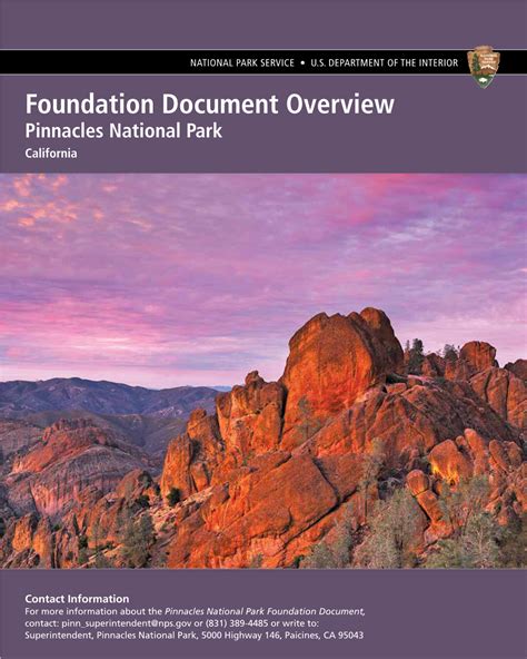 Foundation Document Overview Pinnacles National Park California Docslib