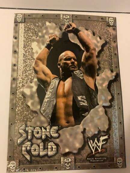 Stone Cold WWF -Embossed metal sign 12”x17” - McNatt Real Estate